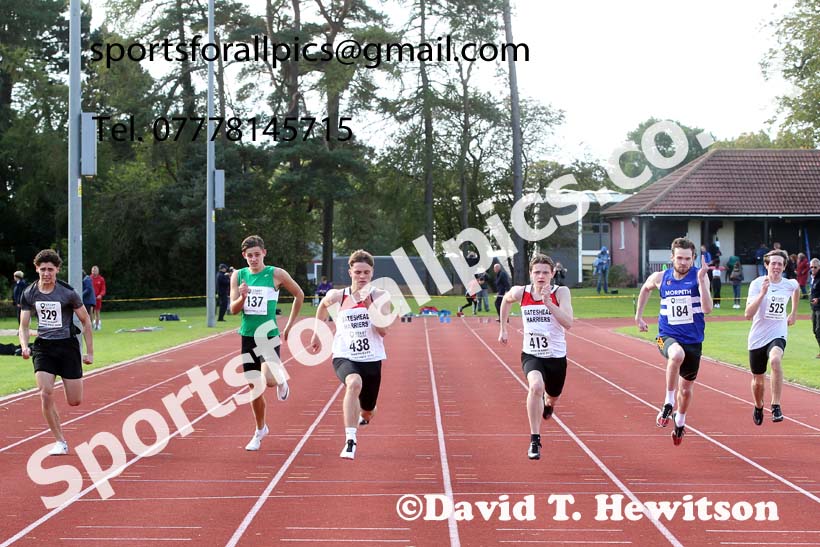 100 metres, NECAA Open Meeting, Morpeth, Sunday, September 27th. David T. Hewitson/Sports for All Pics
